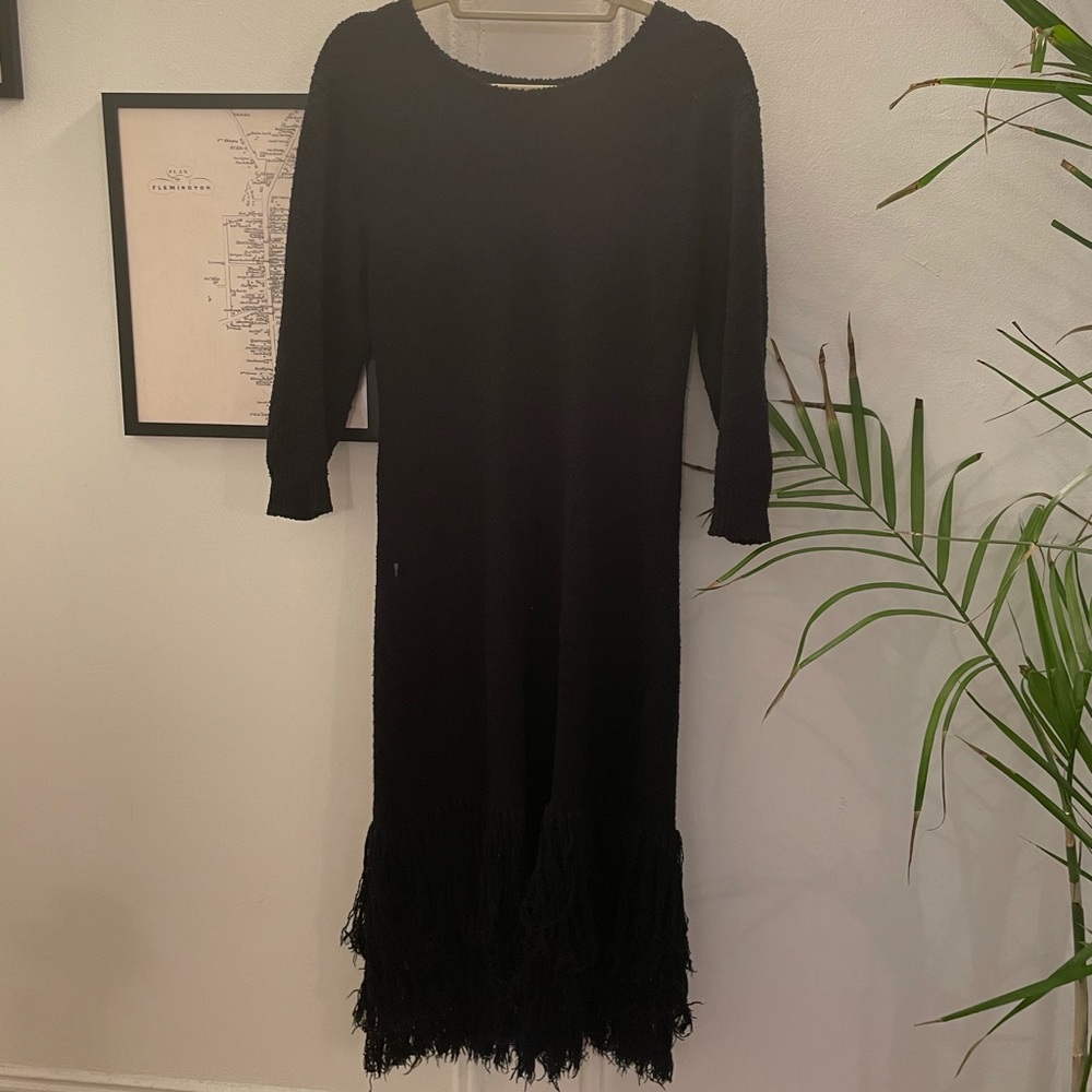 Ulla Johnson Fringe Sweater Dress
